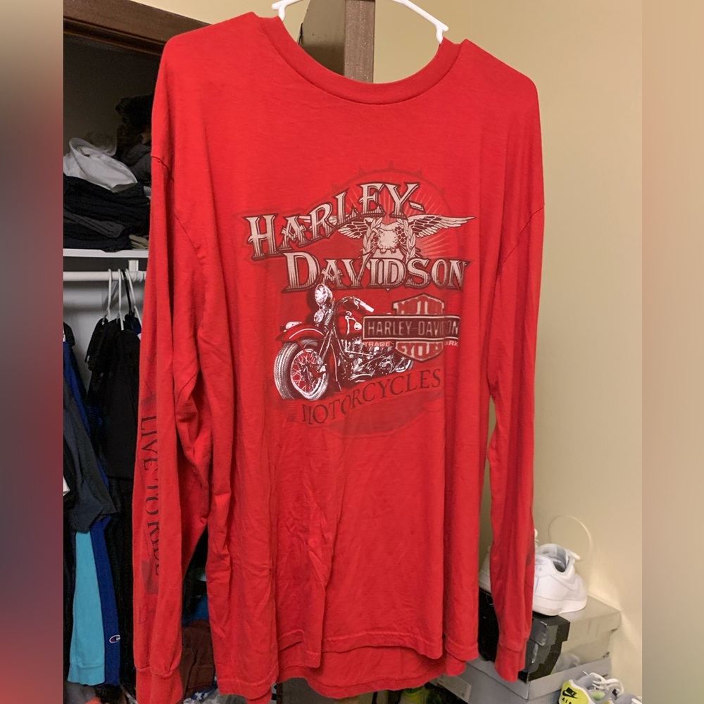Vintage, long sleeve Harley Davidson shirt
